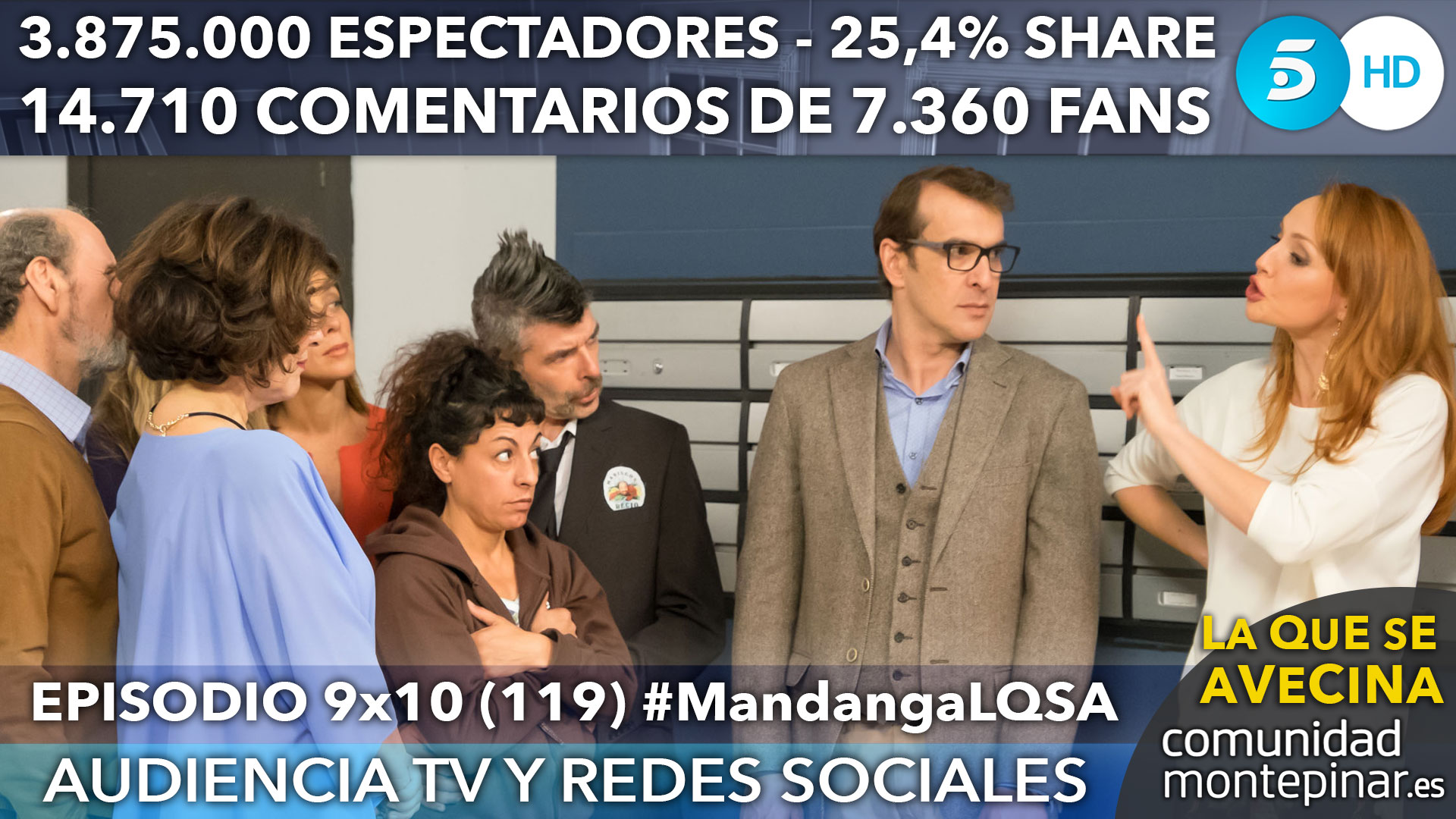 LQSA 9x10 Audiencias