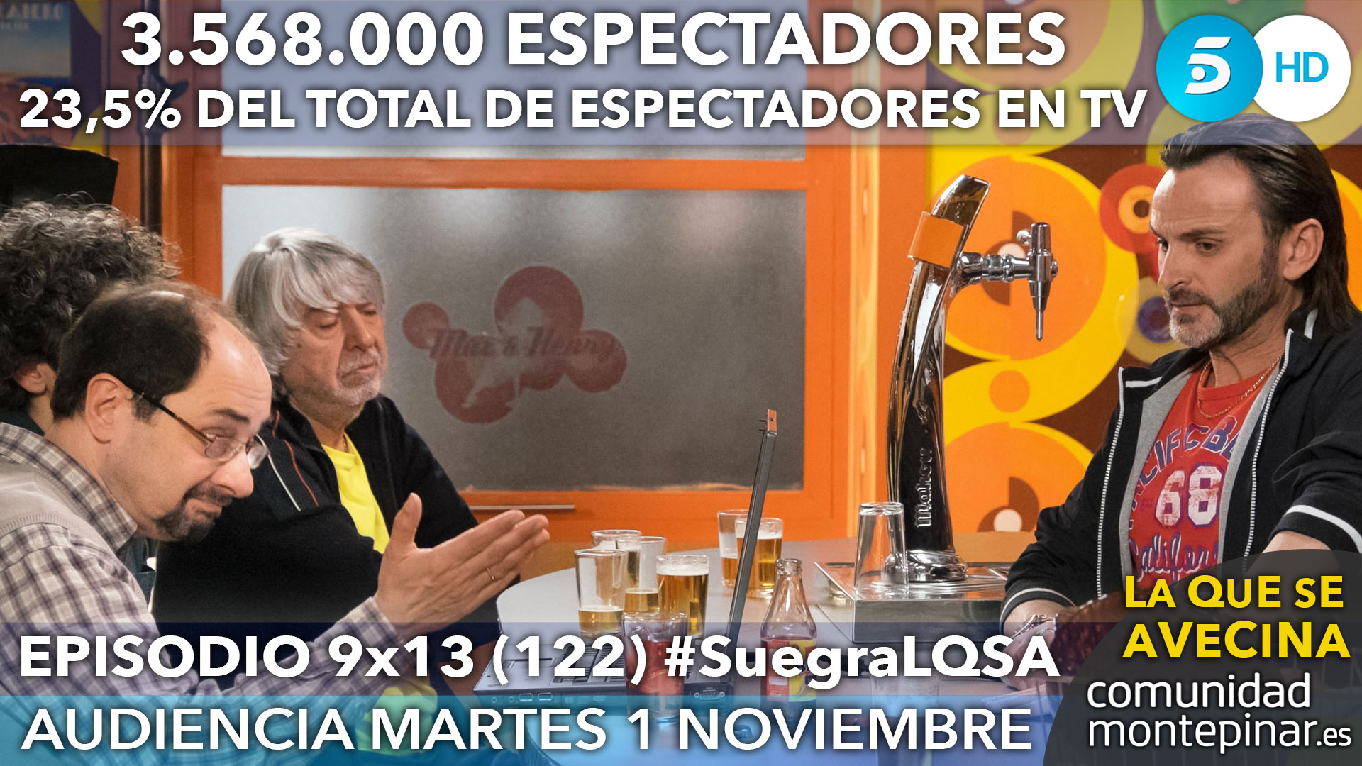 LQSA 9x13 Audiencias